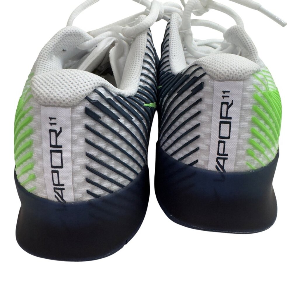 Nike court Air Zoom Vapor 11 sneakers Shoes tennis White/Green Size 6 Men no box - Picture 3 of 13